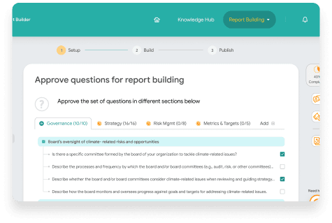 Constantly evolving questionnaire.